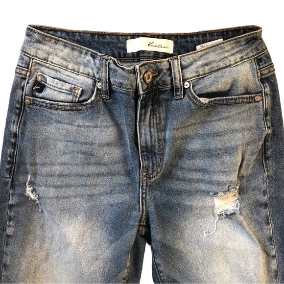 KANCAN Skinny Distressed Stretch Ankle Jean Med Wash Sz. 1/24X29 Trendy - Picture 5 of 5